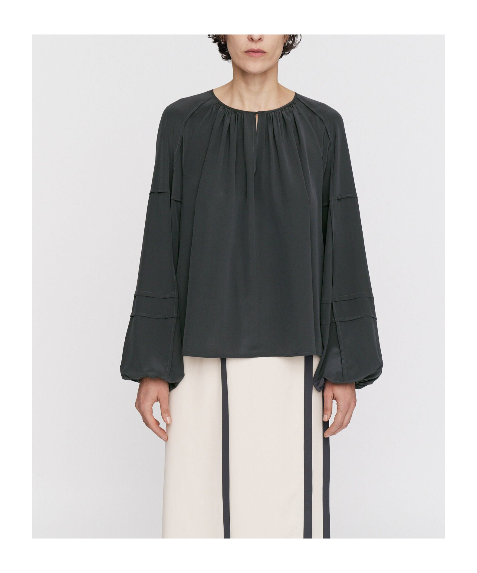 Joseph Long-sleeved Blouse In Black