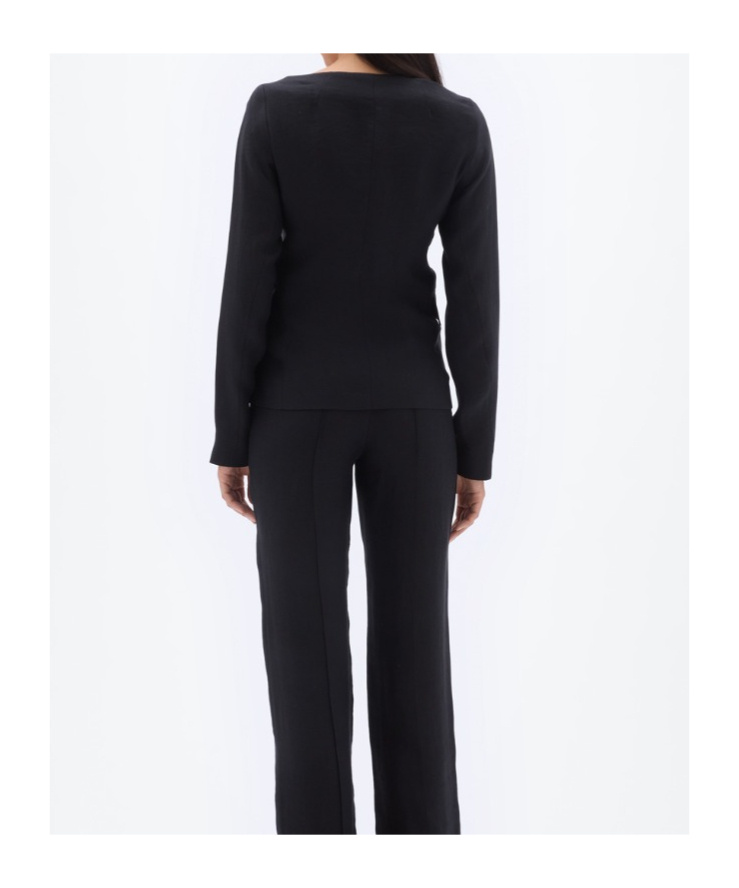 Remain Birger Christensen Remain By Birger Christensen Open Neck Fitted Woven Jacket
