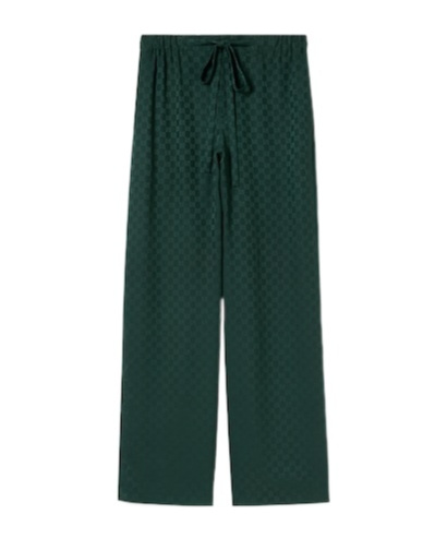 Gucci Jogginghose Aus Gg Seidenjacquard In Multi
