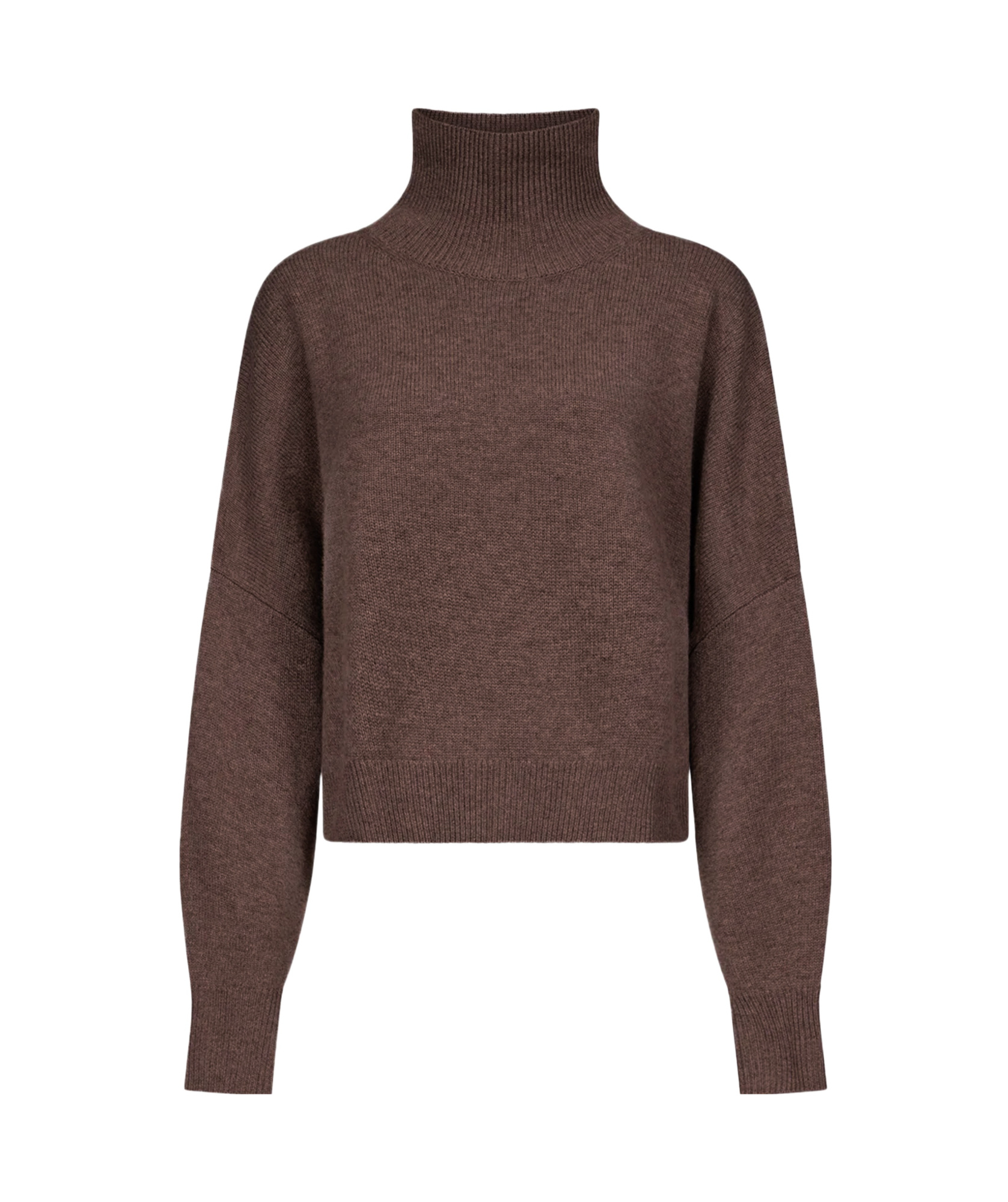 Loulou Studio High-neck Pullover Sweater In Brown