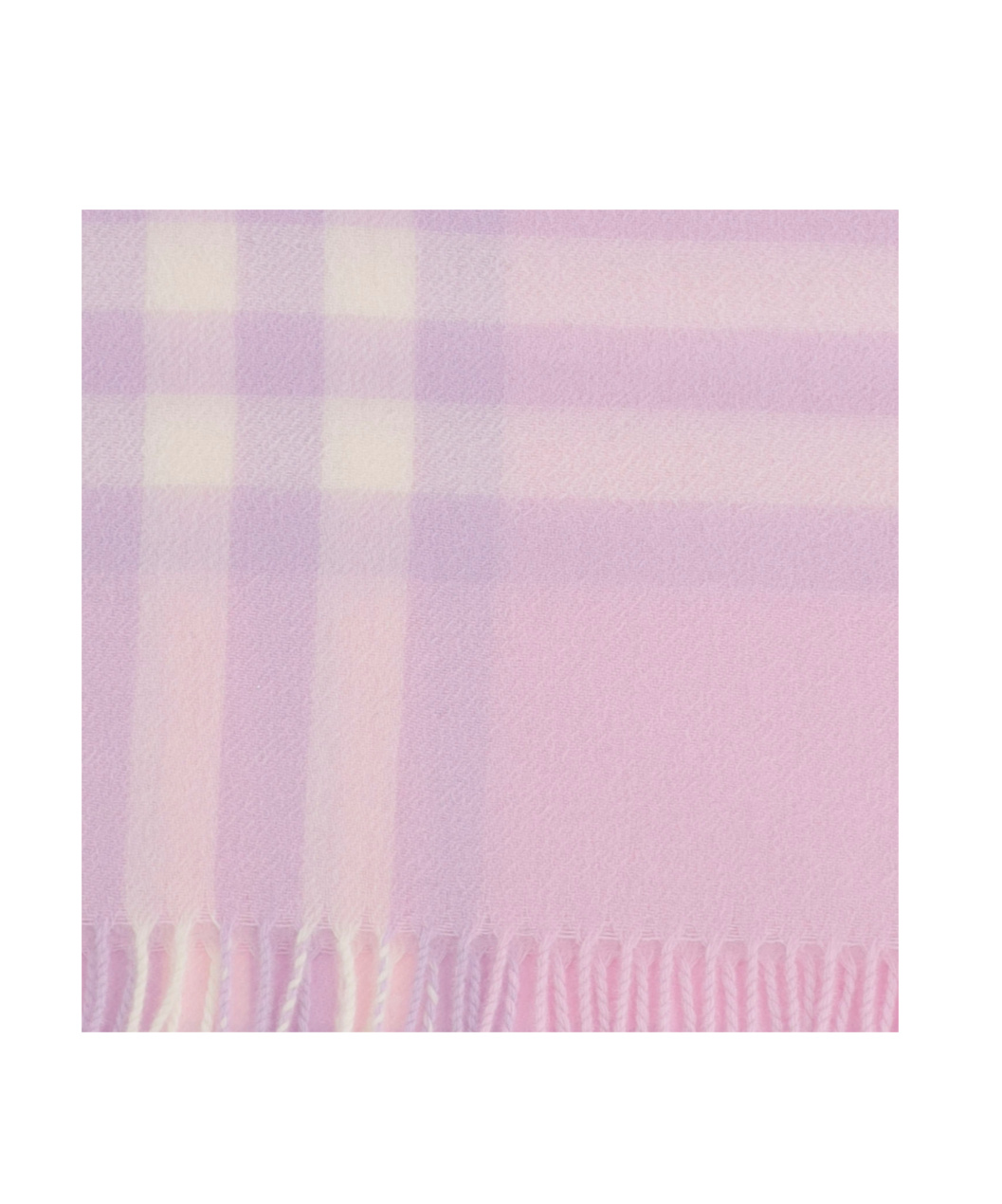Burberry Checked Cashmere Scarf In Pink