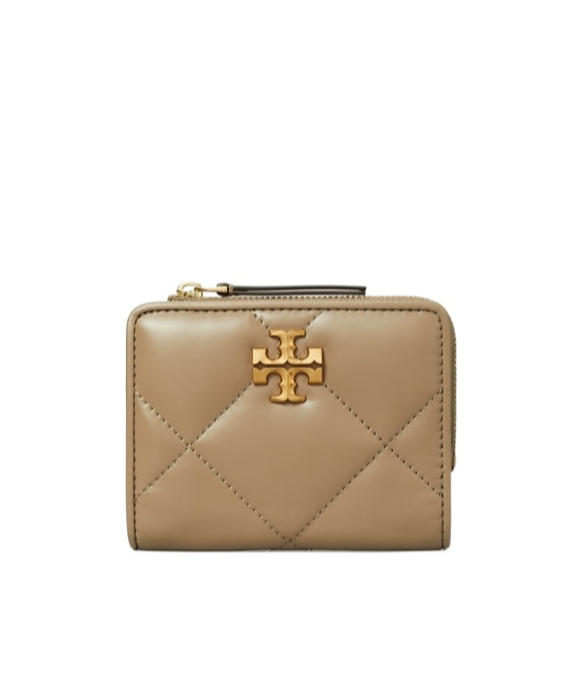 Tory Burch Double-fold Wallet In Neutral