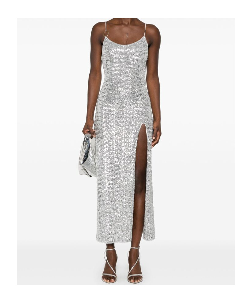 OSEREE OSÉREE SEQUIN EMBELLISHED SLEEVELESS DRESS