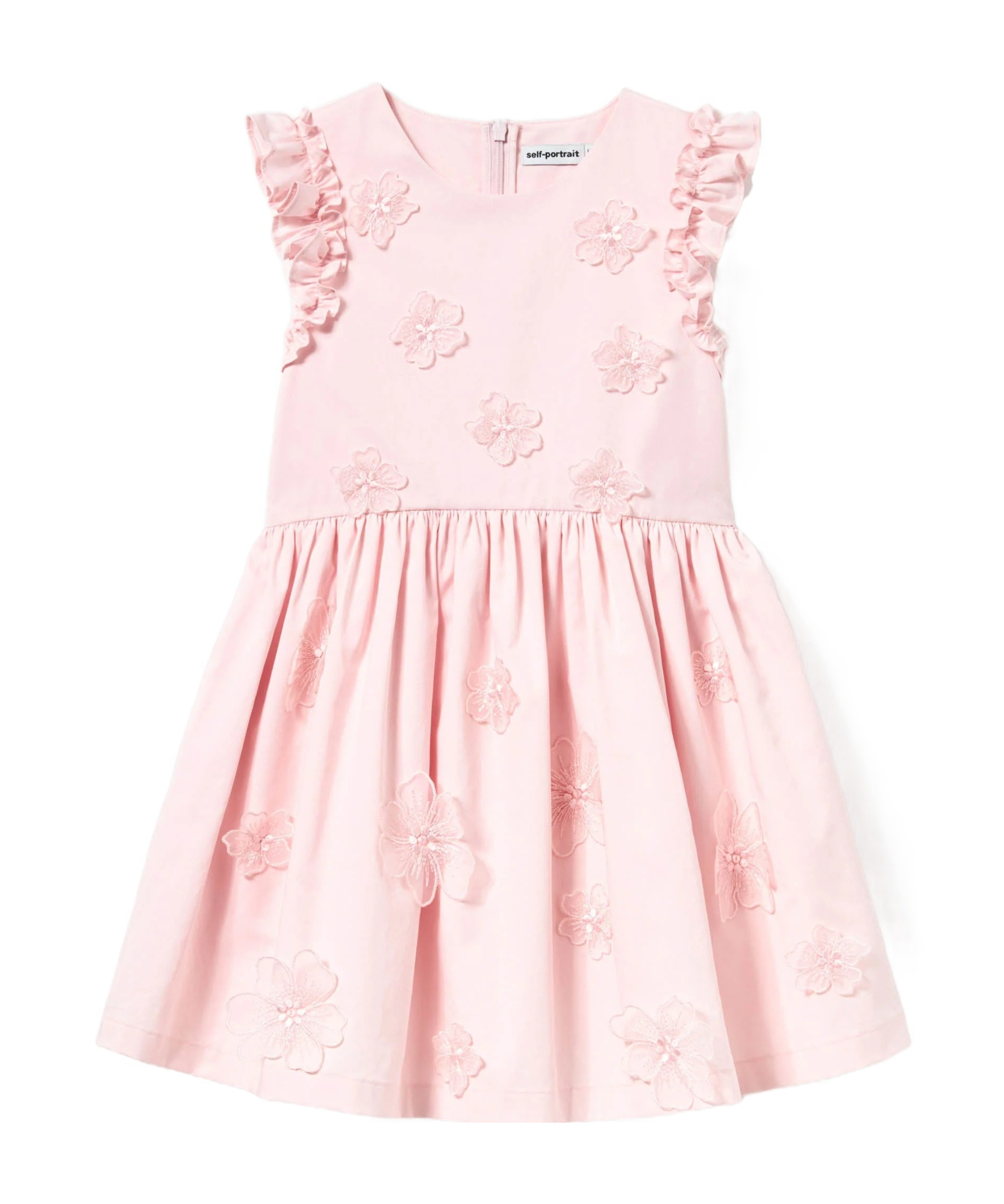 Self-portrait Pink Cotton Flower Dress