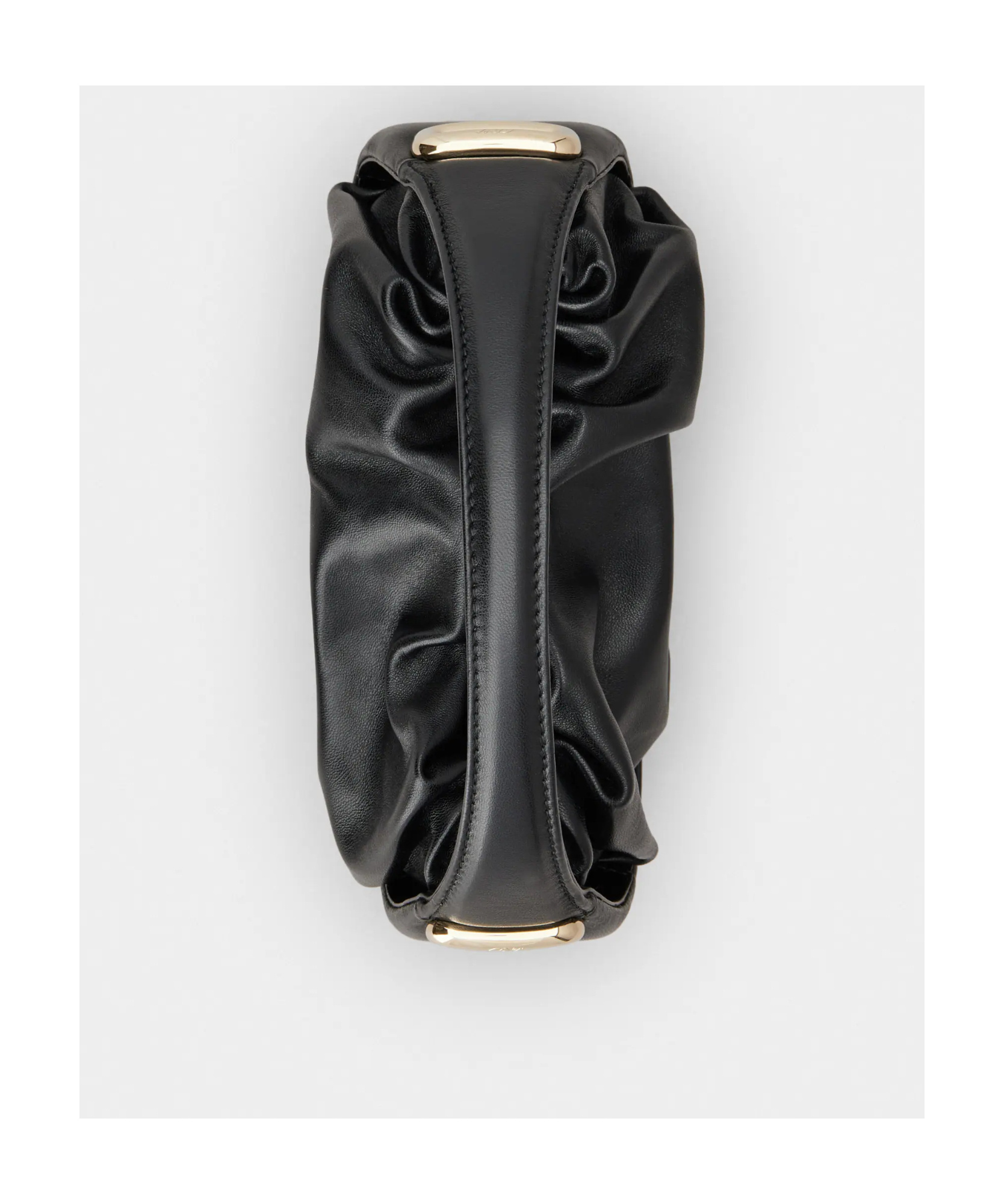 Roger Vivier Hobo Viv' Choc Mini Bag In Leather In Black