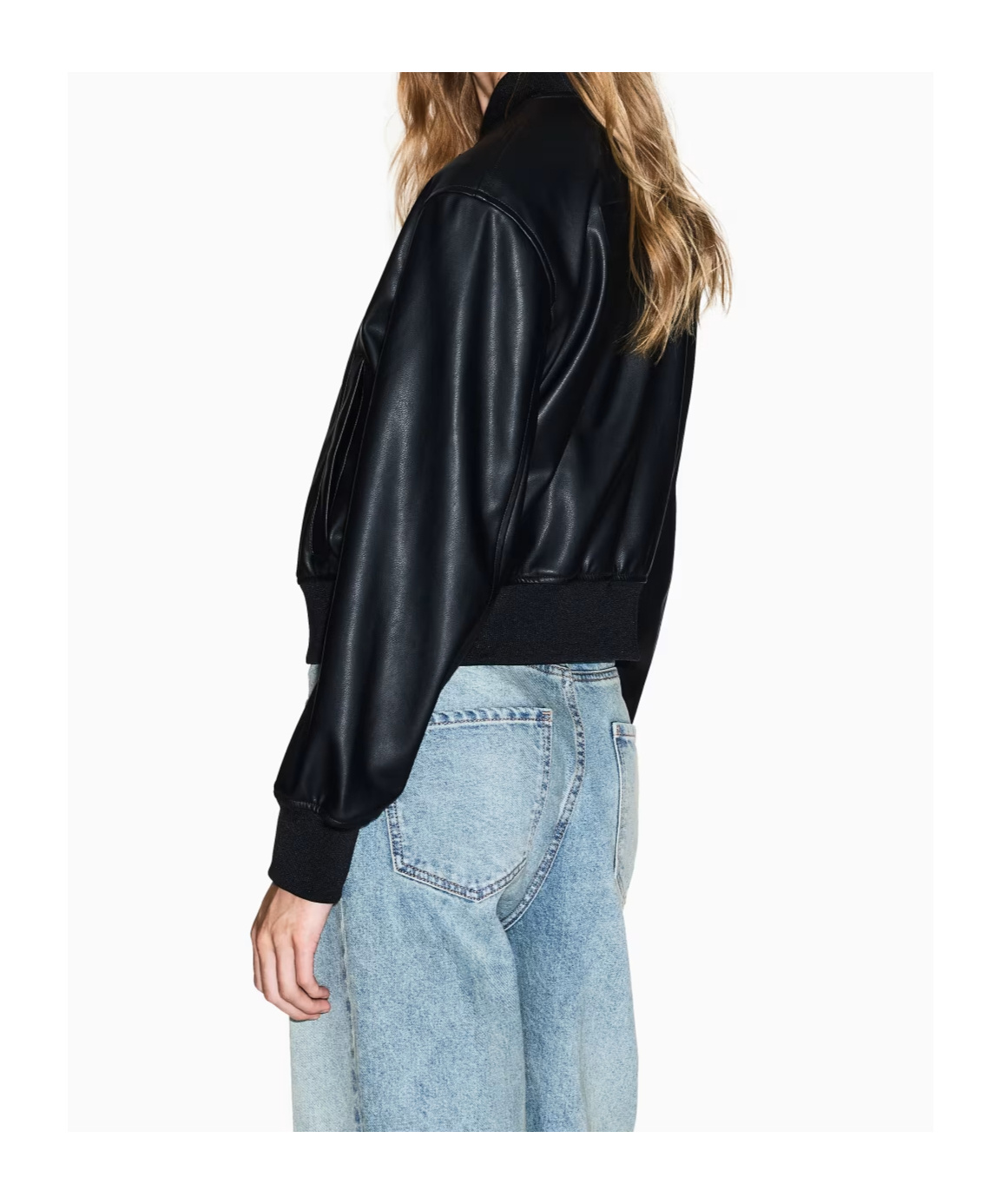 Armani Exchange Zipper Bomber Jacket In Black