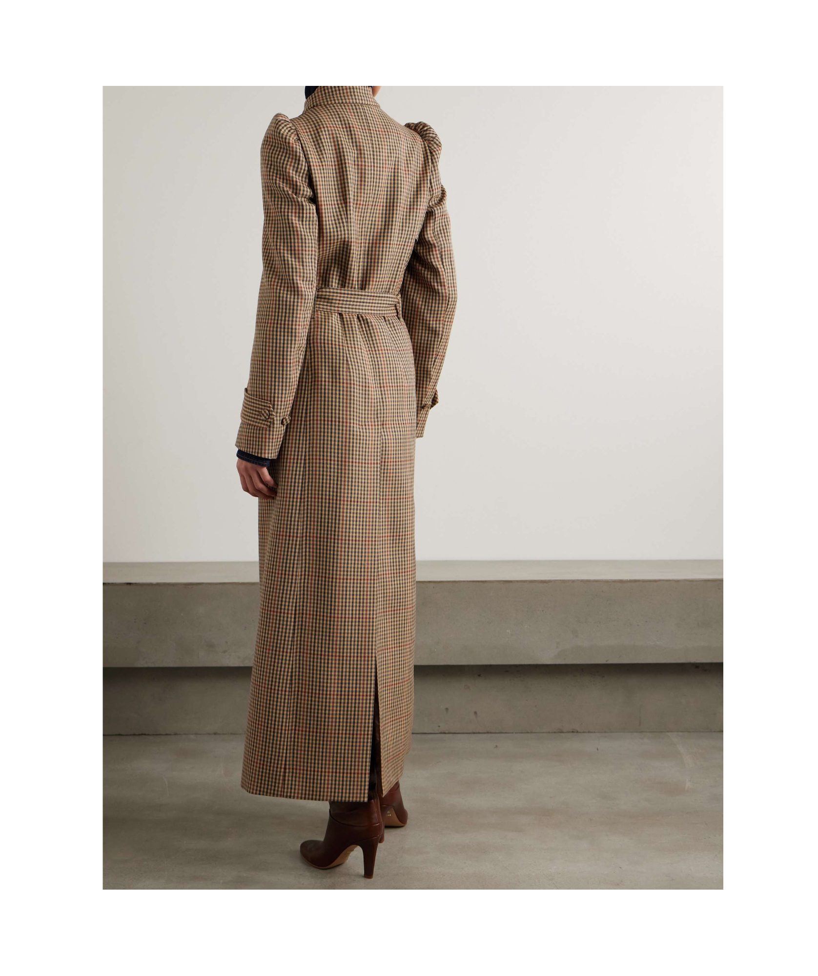 Dries Van Noten Belted Coat In Brown