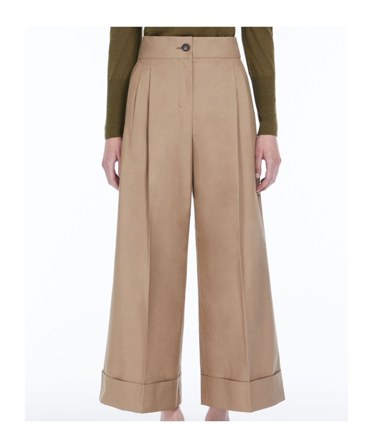 Max Mara Pleated Balloon Trousers In Nude