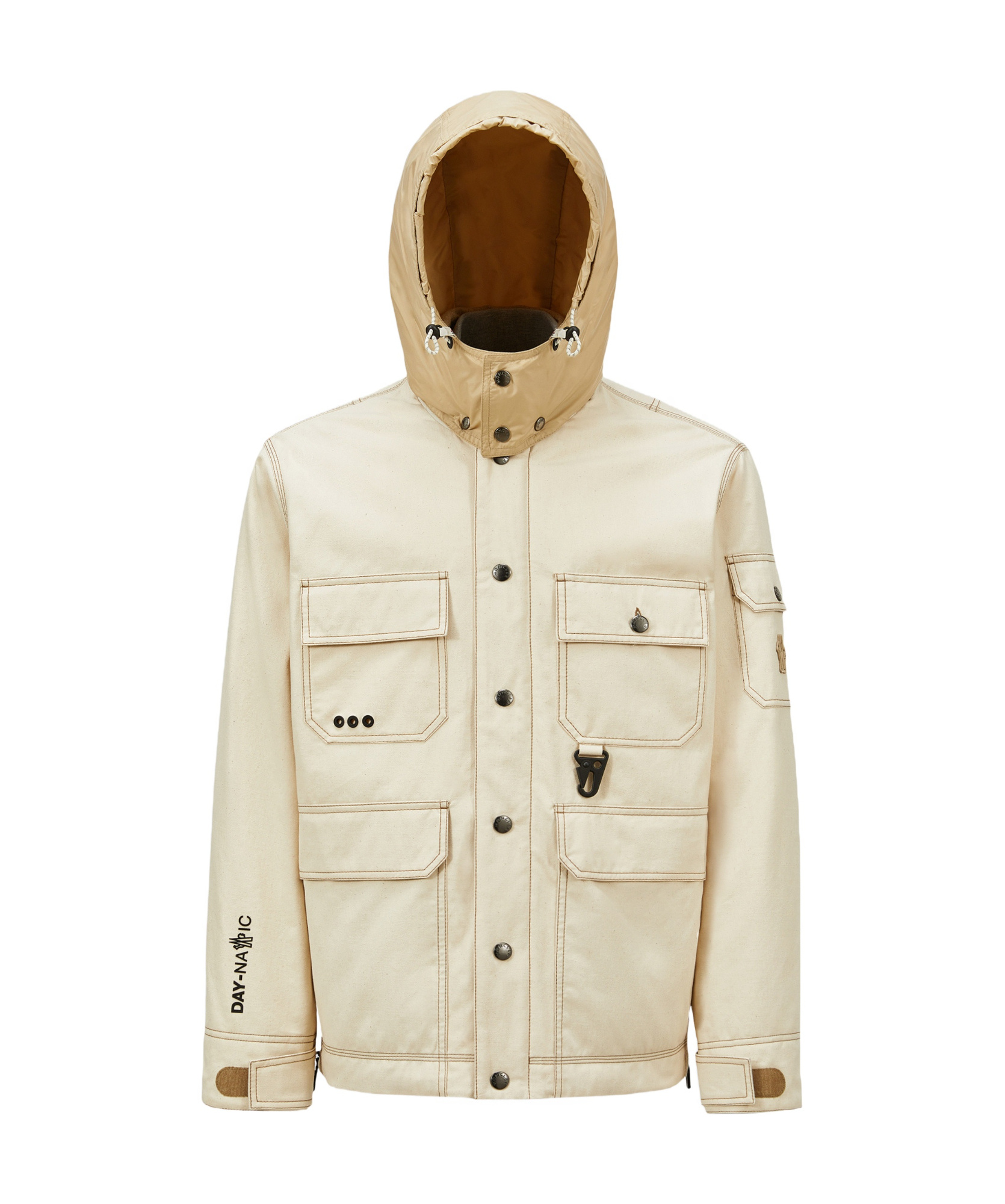 Moncler Doudoune Utilitaire En Coton Kelpius In Nude