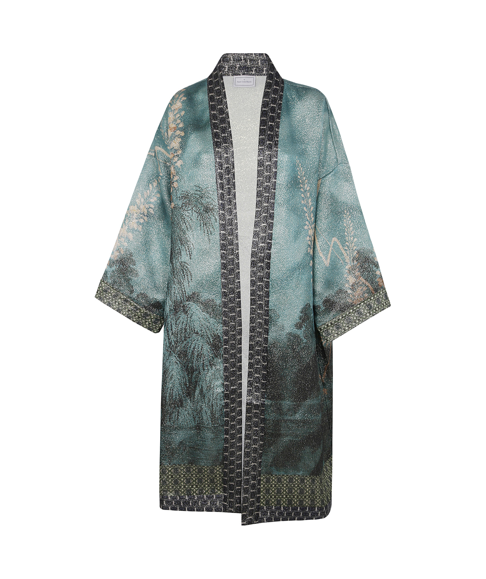 Shop Pierre-louis Mascia Pax Kimono In Green