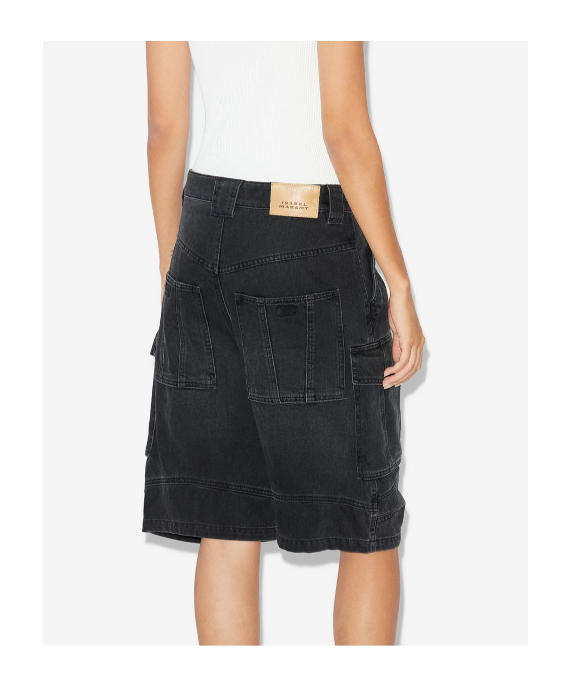 Isabel Marant Étoile Belt-loop Denim Shorts In Black