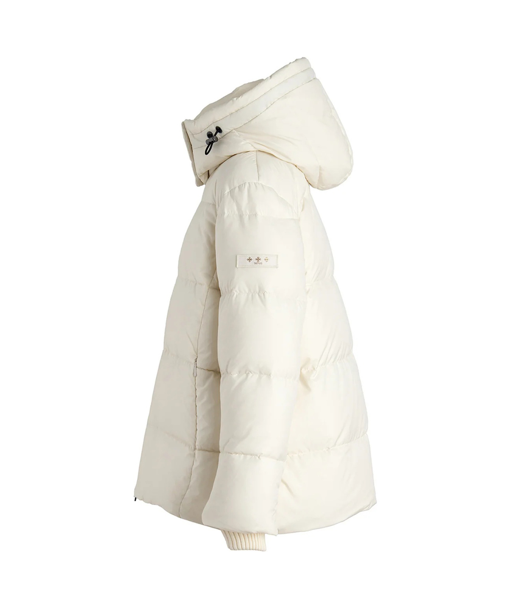 Tatras Cozy Quilted Hooded Coat Drawstring In White