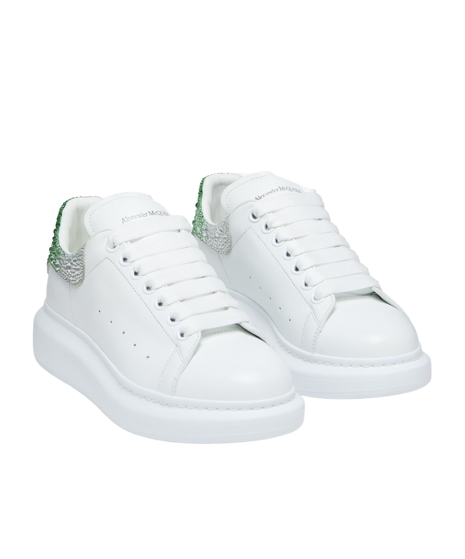 Alexander Mcqueen Leather Oversized Sneakers In White