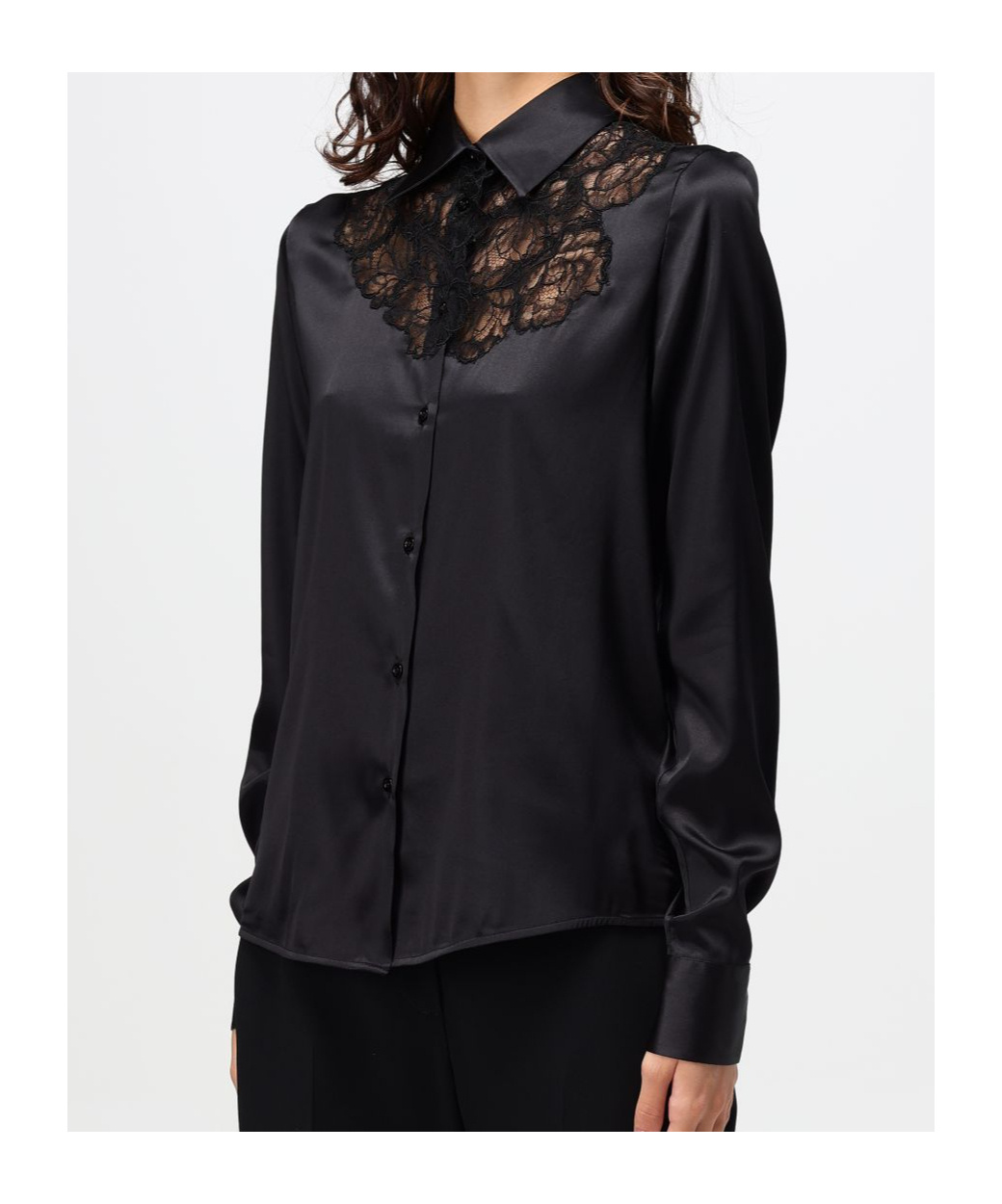 Ermanno Scervino Long-sleeved Shirt In Black