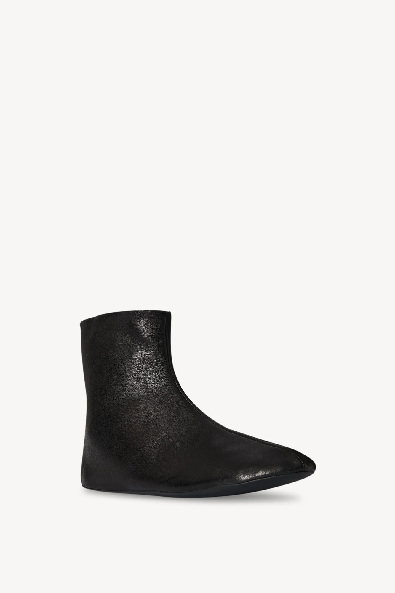 The Row Side Zipper Ankle Boots In Black