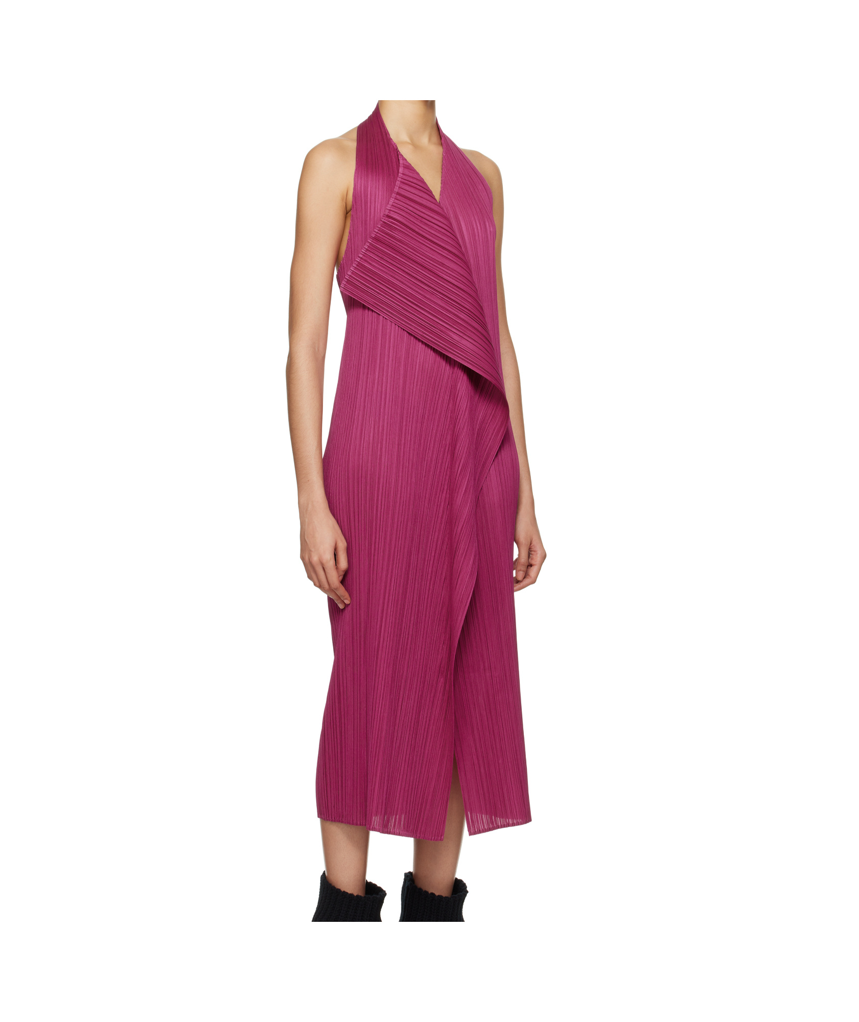 Shop Issey Miyake Monthly Colors: November Midi Dress In Red