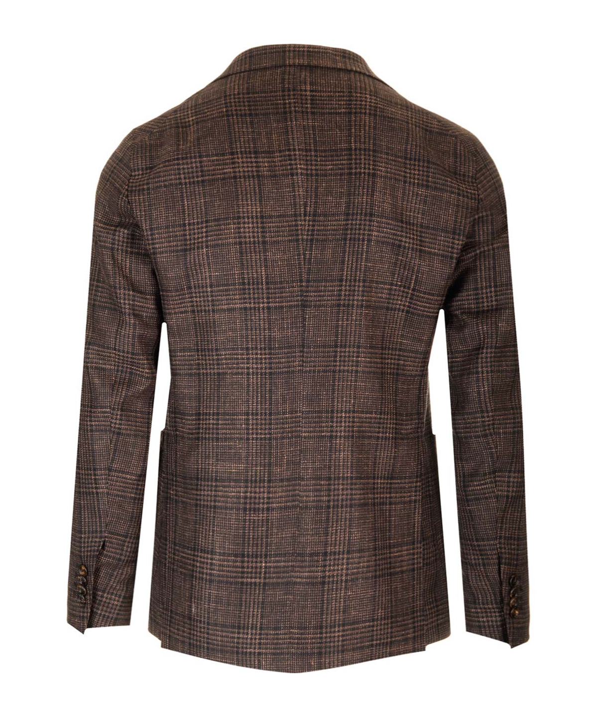 Tagliatore Montecarlo Prince Of Wales Blazer In Brown