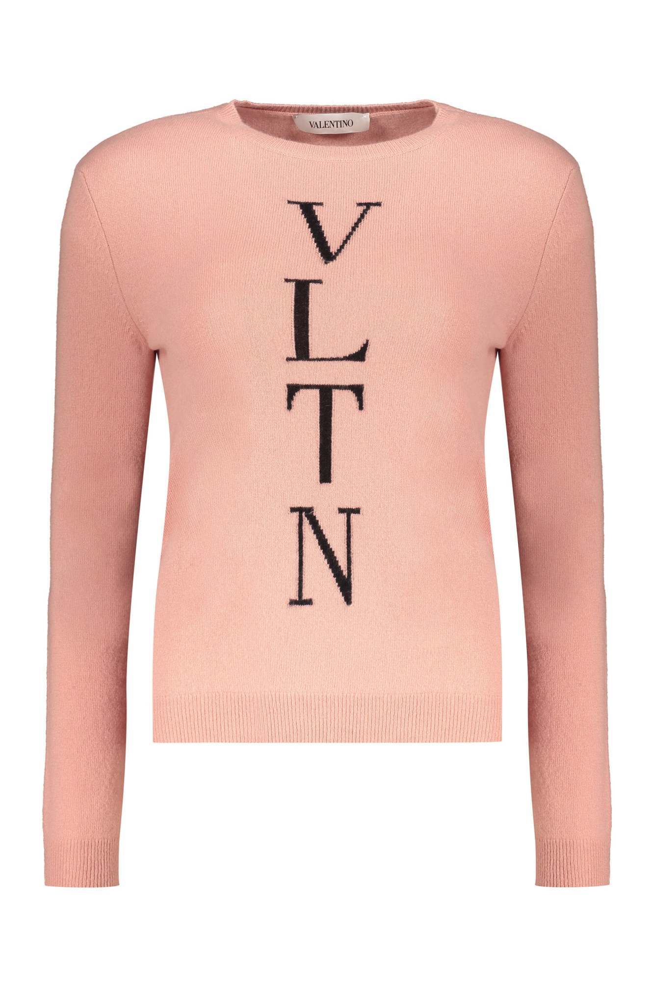 Valentino Intarsia-knit Logo Jumper