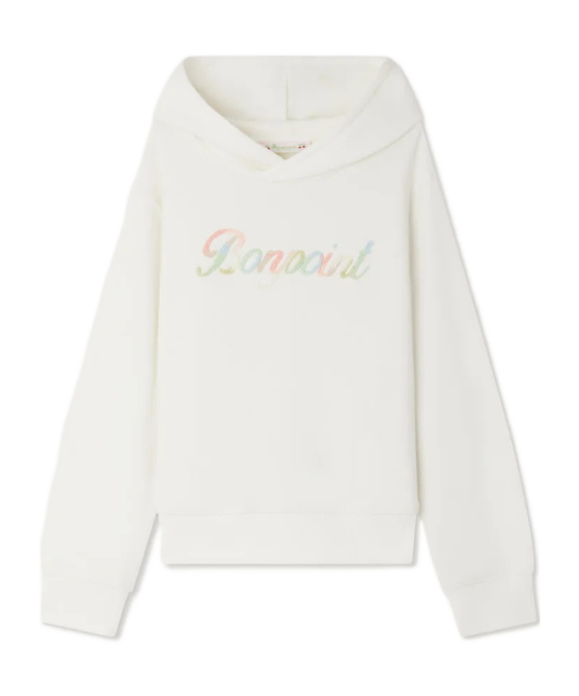 BONPOINT TITA SWEATSHIRT WITH POCKETS EMBROIDERED BONPOINT