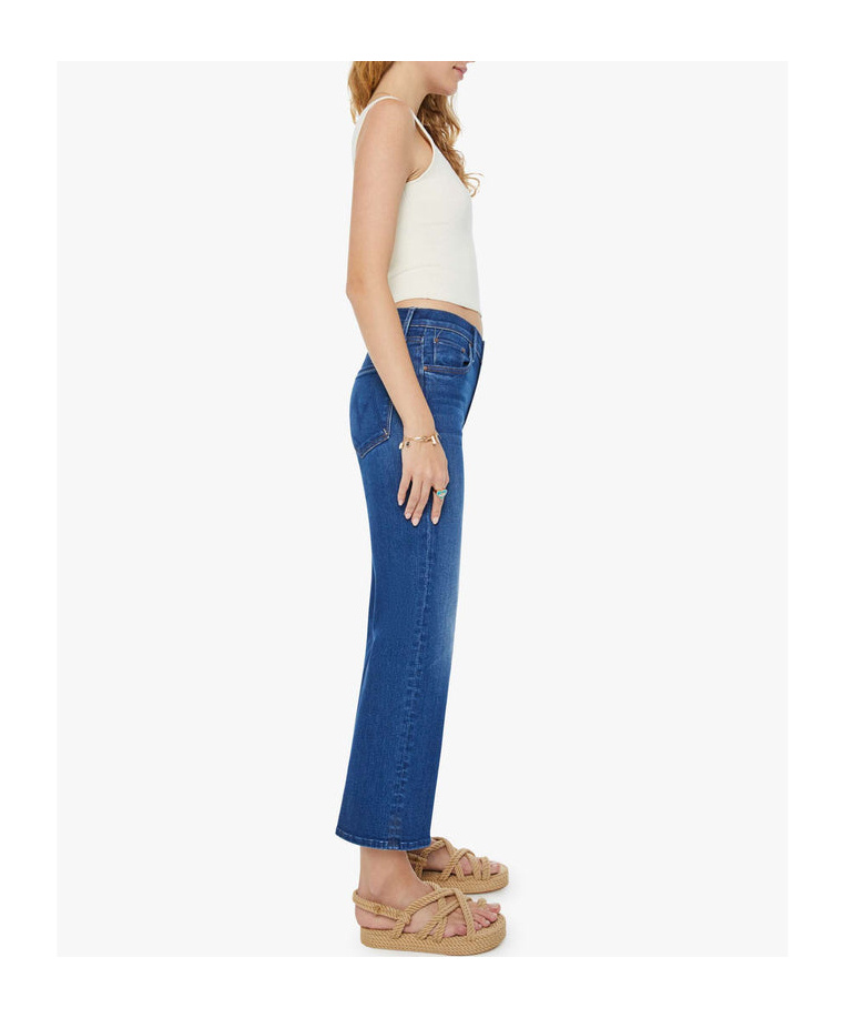 MOTHER MOTHER THE MID RISE RAMBLER ZIP ANKLE JEANS