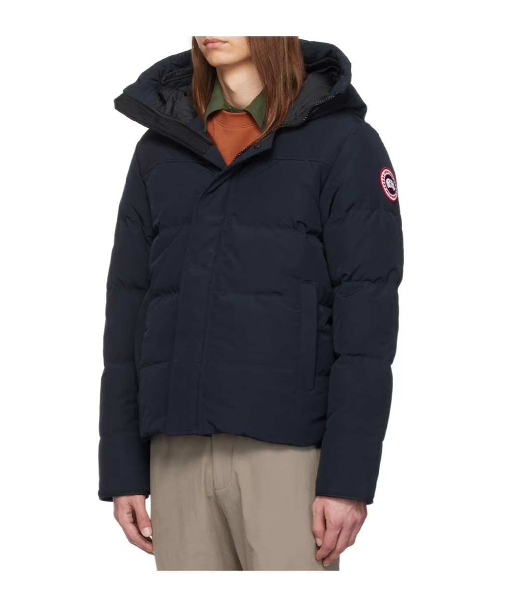 Canada Goose Macmillan Embroidered Logo Down Jacket In Black