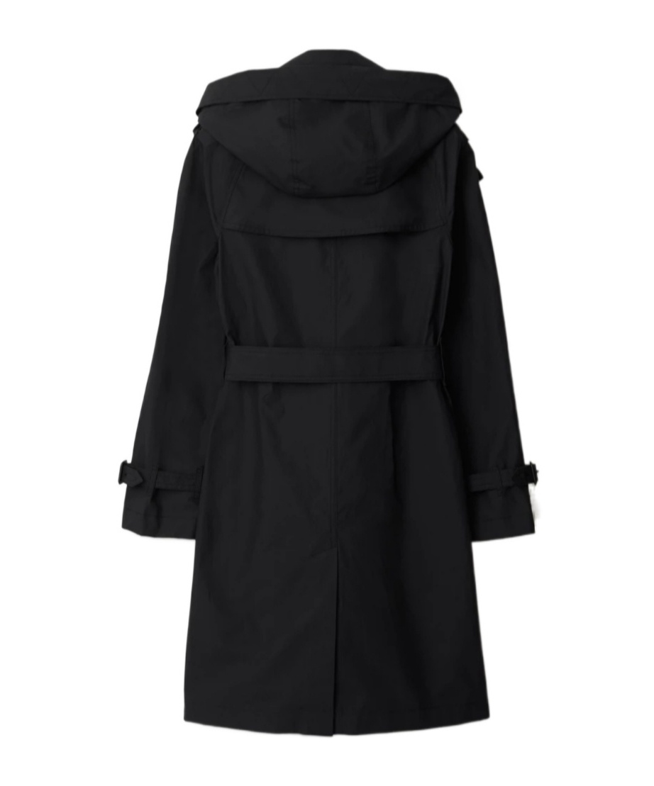 Burberry Trench Double-breasted Trench Coat In Black
