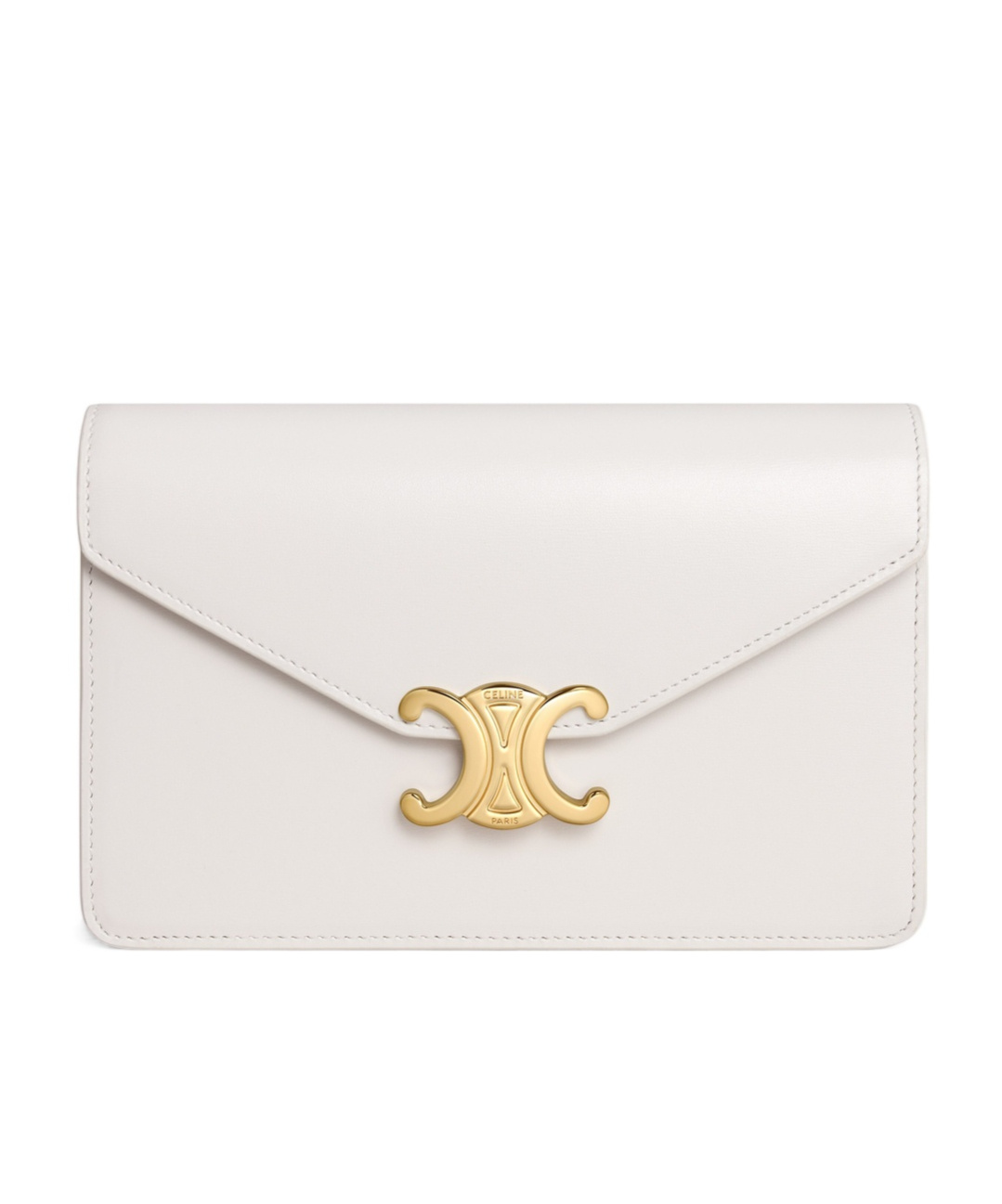 Celine Margo Flip Shoulder Bag In White