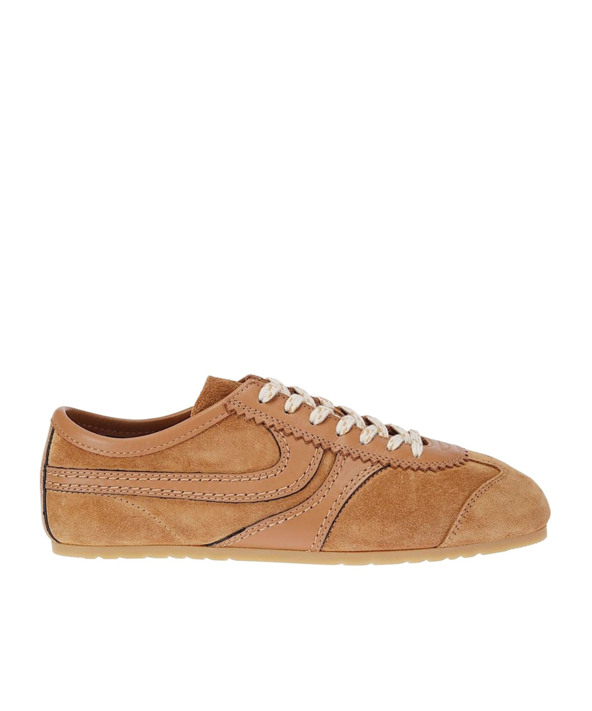 Dries Van Noten Suede Upper Sneakers With Leather Lining In Brown