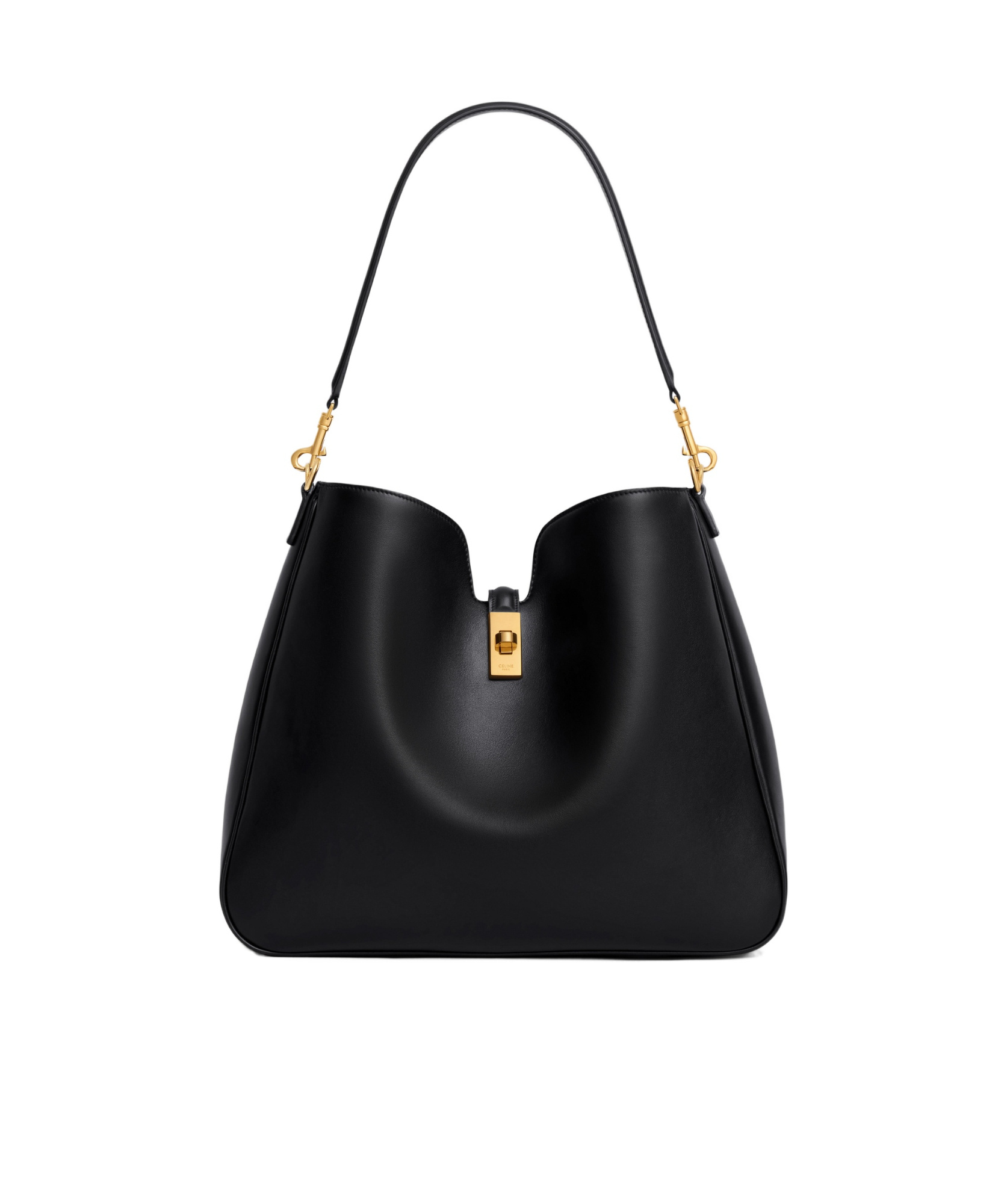Celine Medium Spin-lock Shoulder Bag In Black