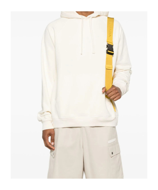 Barbour X Noah Cotton Hoodie In White