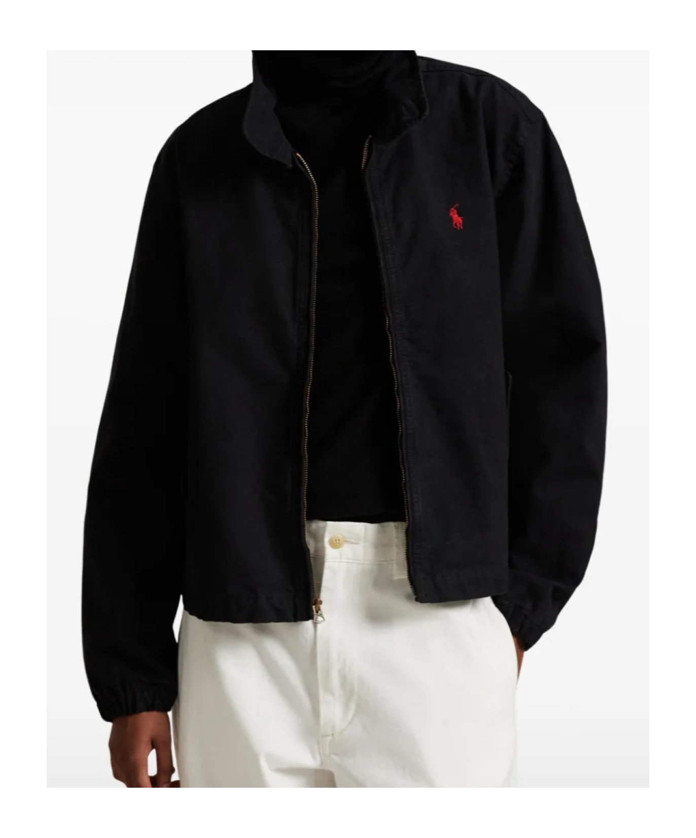 Polo Ralph Lauren Cotton Canvas Jacket In Black