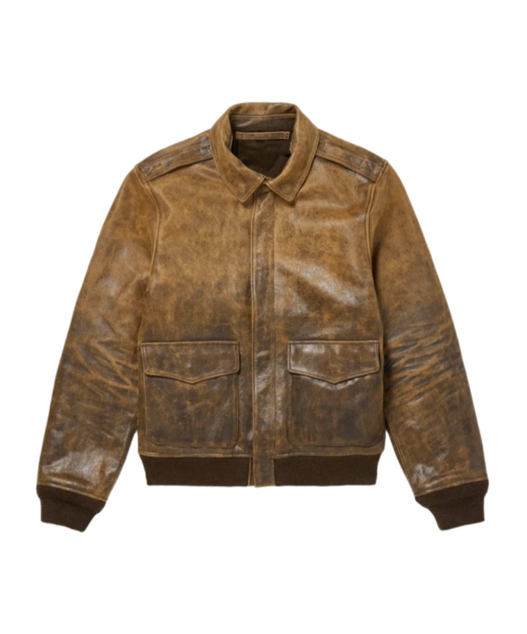 Polo Ralph Lauren Giacca In Pelle Marrone Uomo