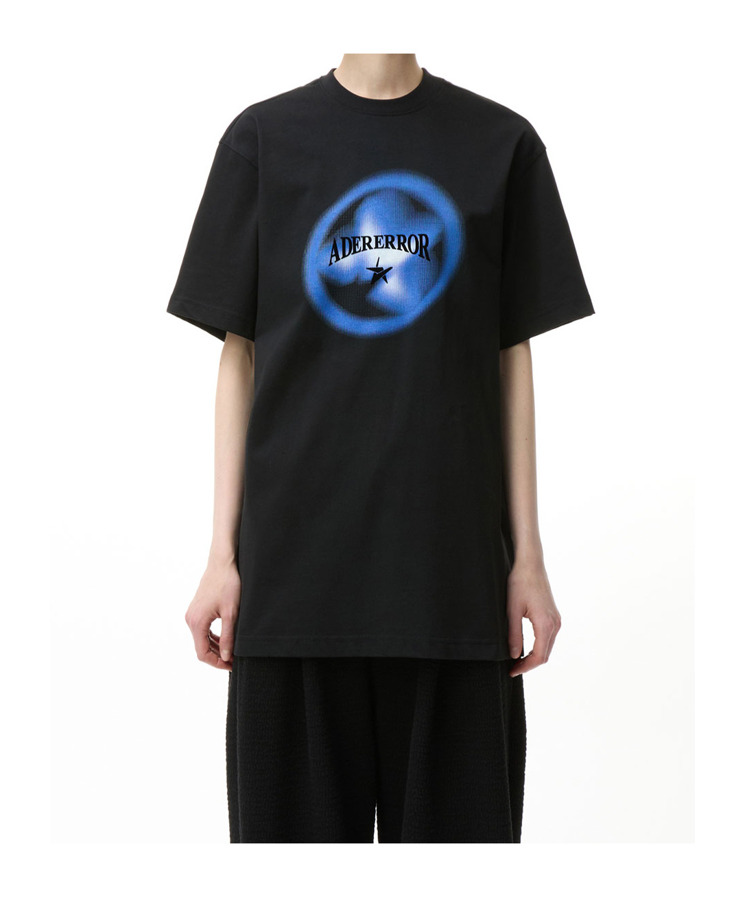 Ader Error Short-sleeved T-shirt In Black