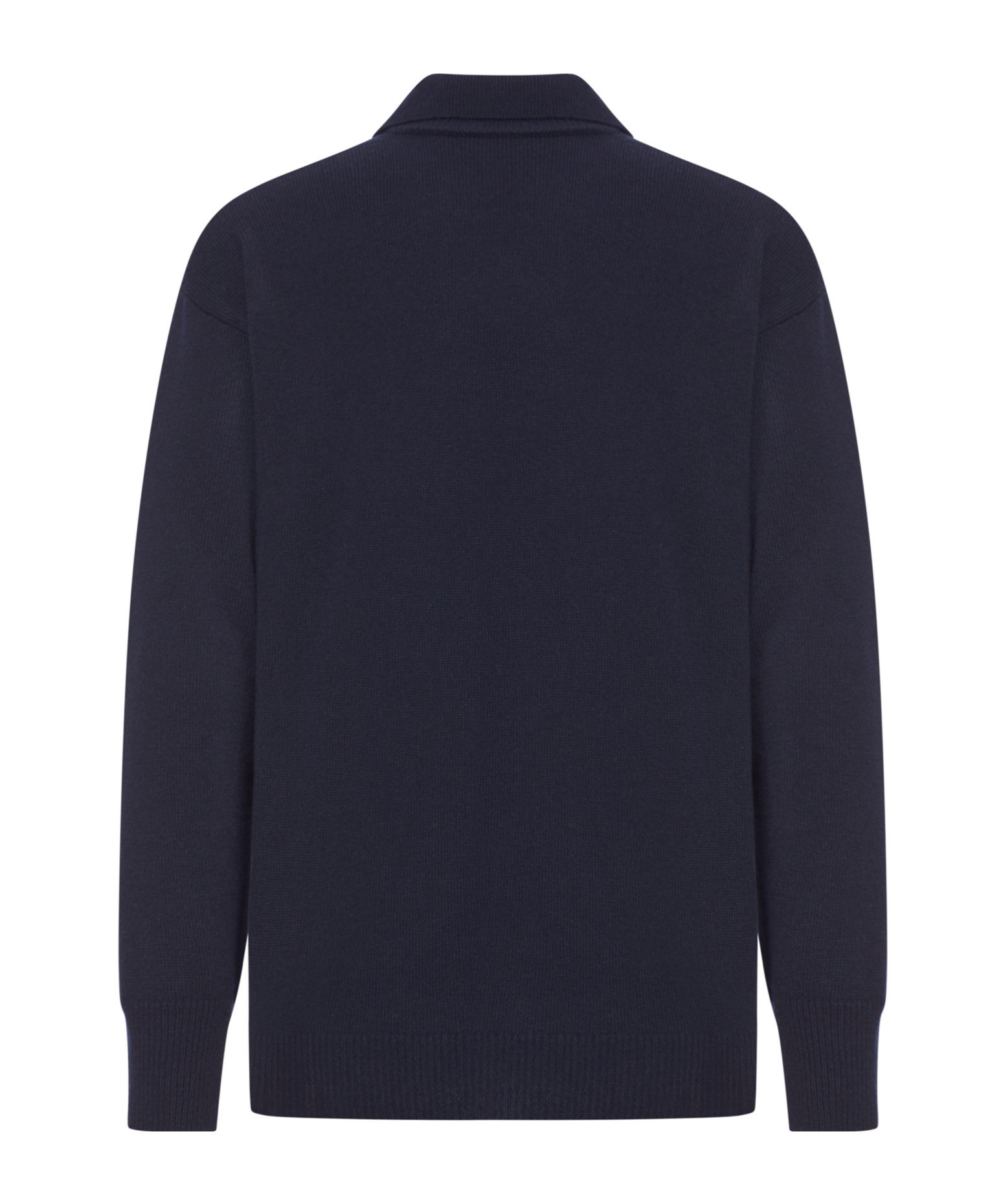 Roberto Collina Lapel Long-sleeved Sweater In Blue