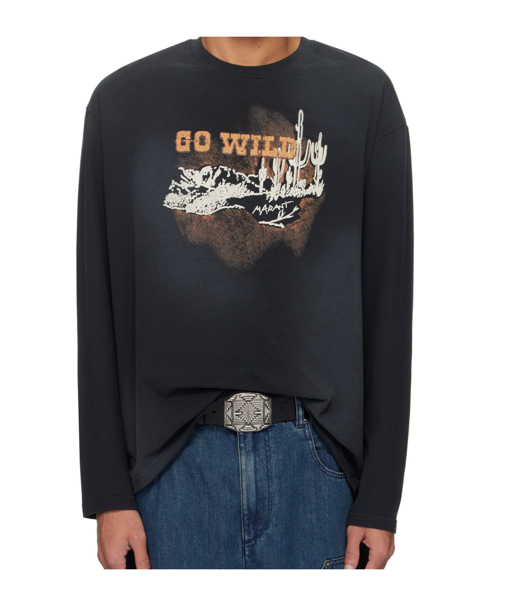 Isabel Marant Long-sleeved T-shirt In Black
