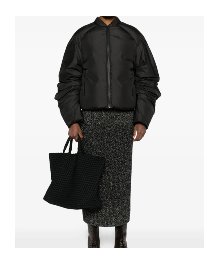 Khrisjoy Quilted Zip-front Jacket In Black
