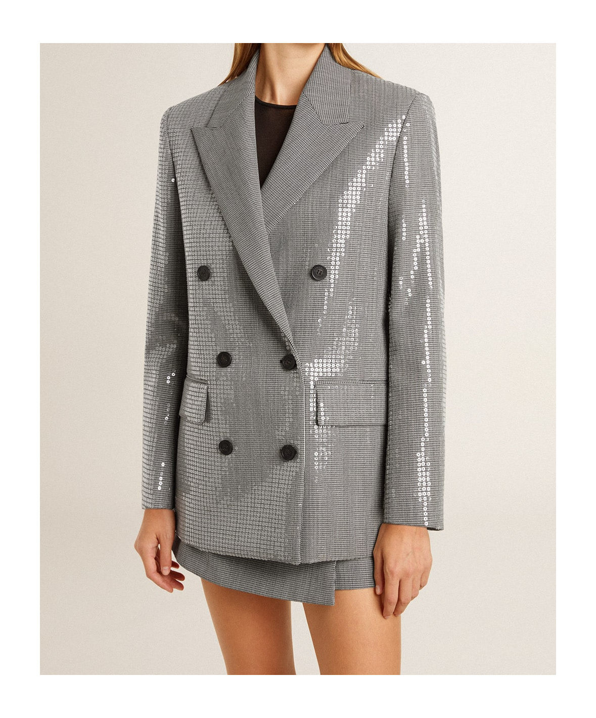 Golden Goose Double-breasted Casual Jacket In Gray