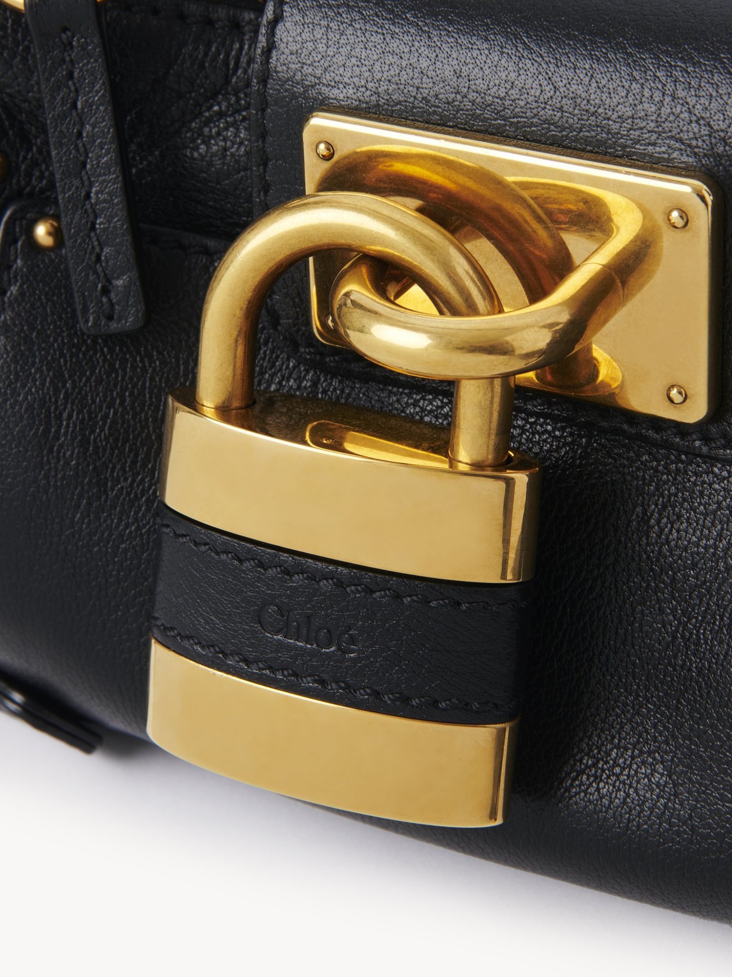 Chloé Borsa Con Catena Paddington Piccola In Pelle Granata In Black