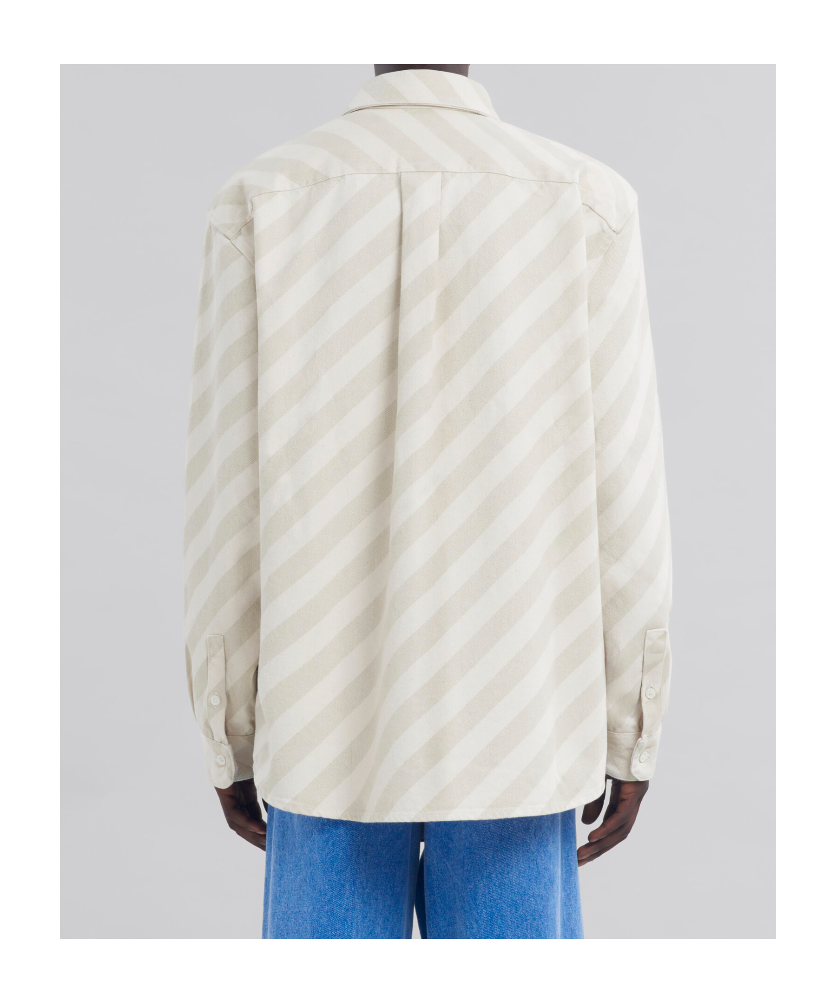 Marni Striped Buttoned Shirt In Nude