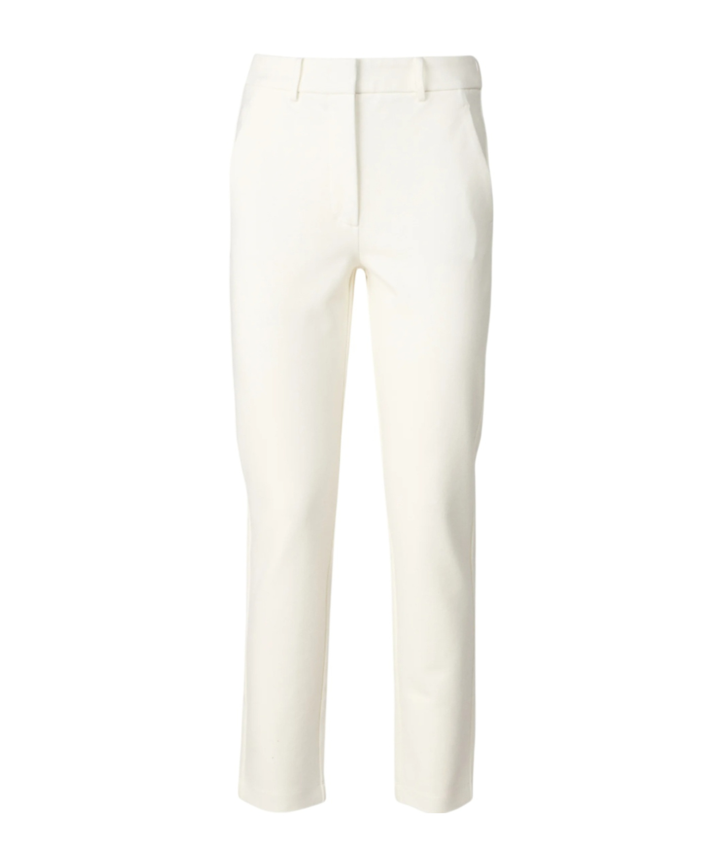Max Mara Belt-loop Casual Pants In White