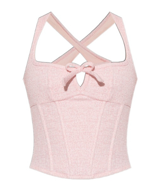 Misbhv Bowknot Tie-up Strap In Pink
