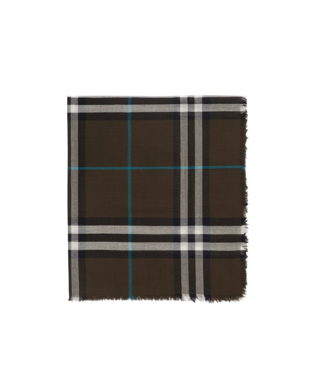 Burberry Check Wool Scarf In Black
