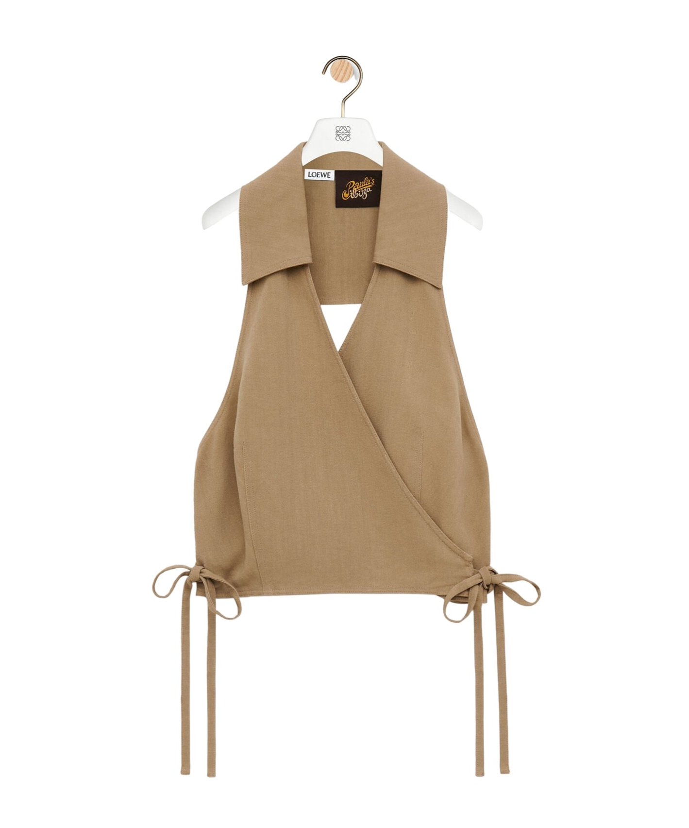 LOEWE WRAP TOP IN VISCOSE AND LINEN