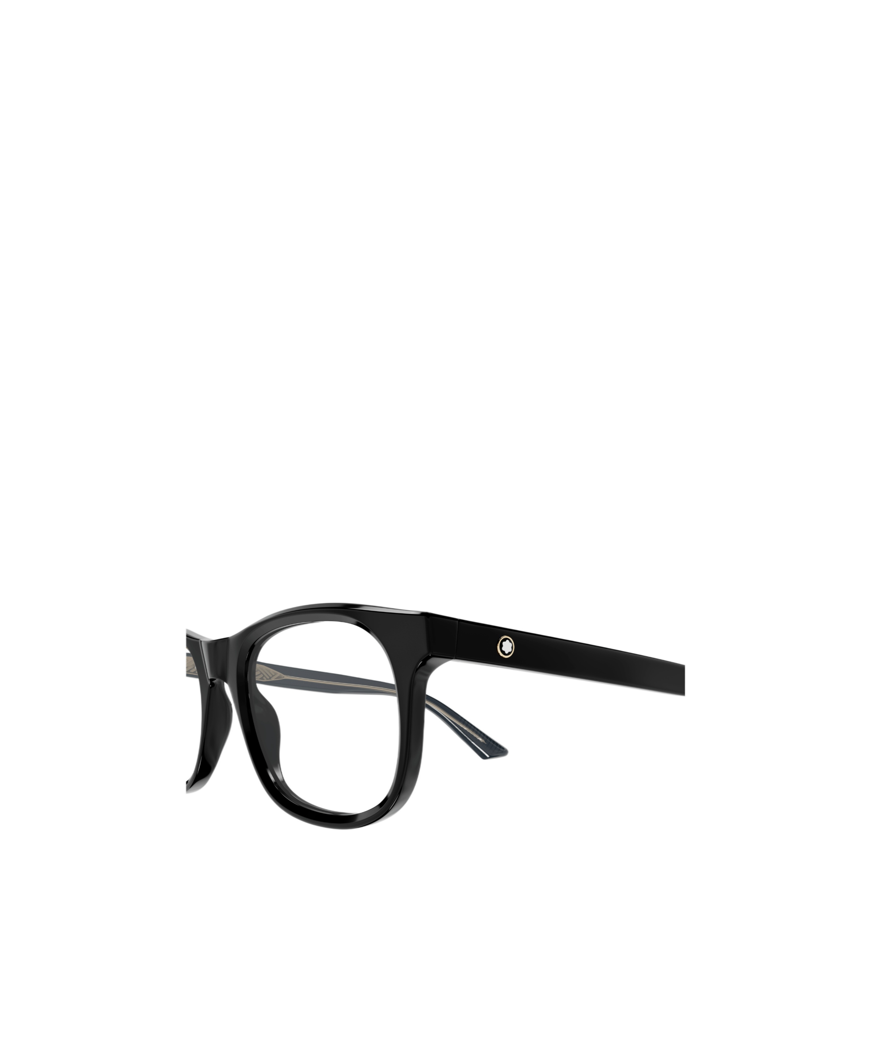 Montblanc Eyewear Square Frame Glasses In Black
