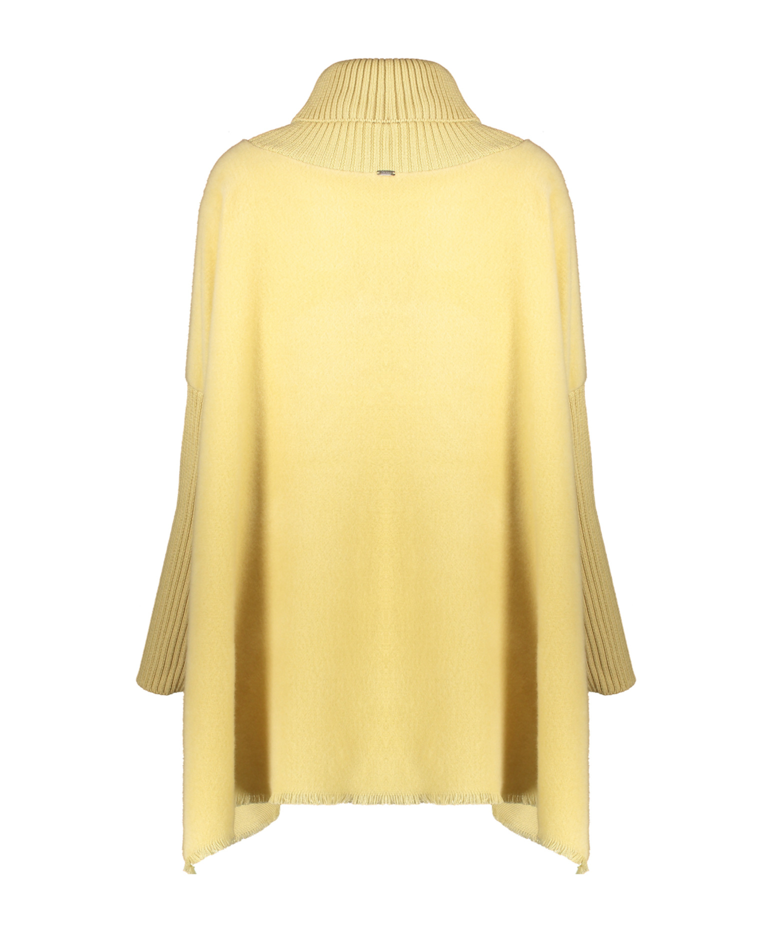 Herno Long Sleeve Shirt With High Collar In Yellow