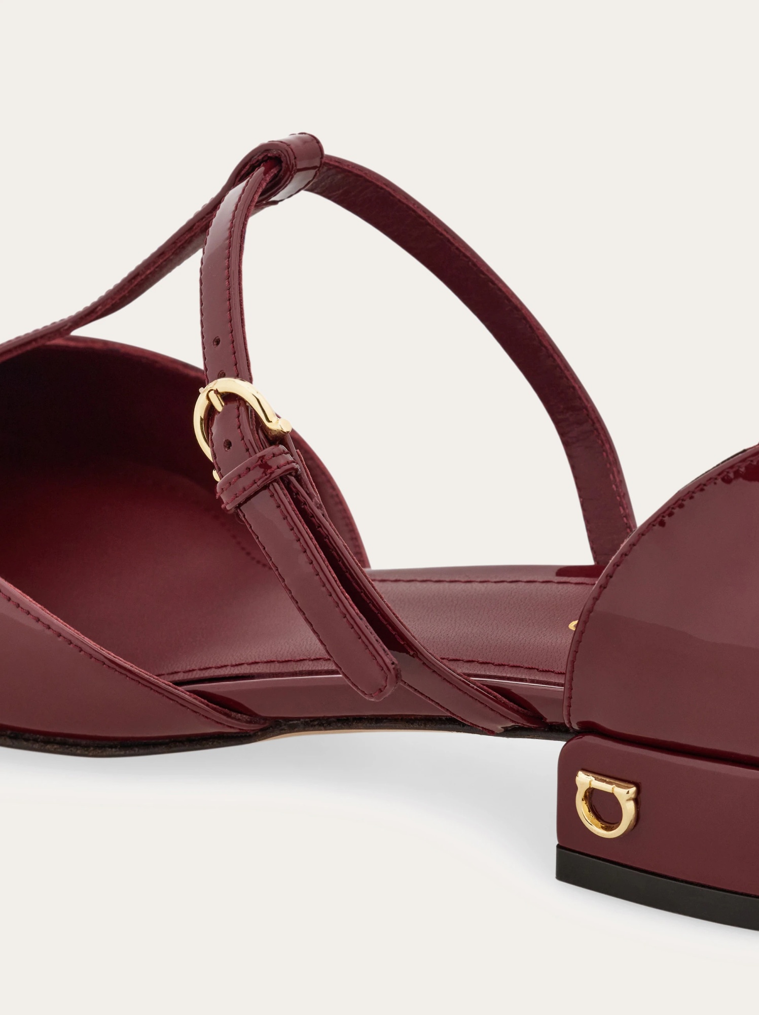 Shop Ferragamo T-style Ballet Shoes In Red