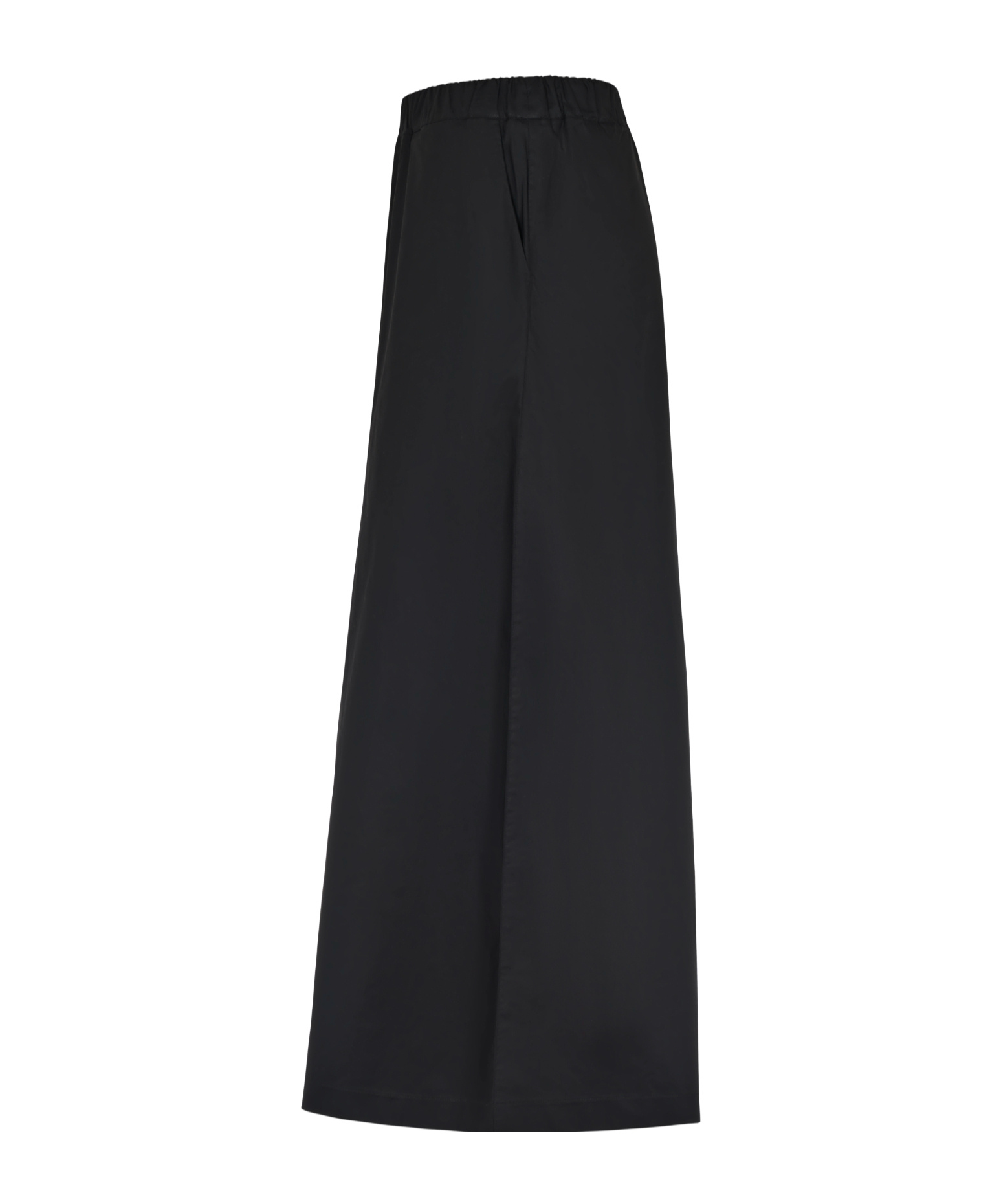 Roberto Collina Wide-leg Casual Pants In Black