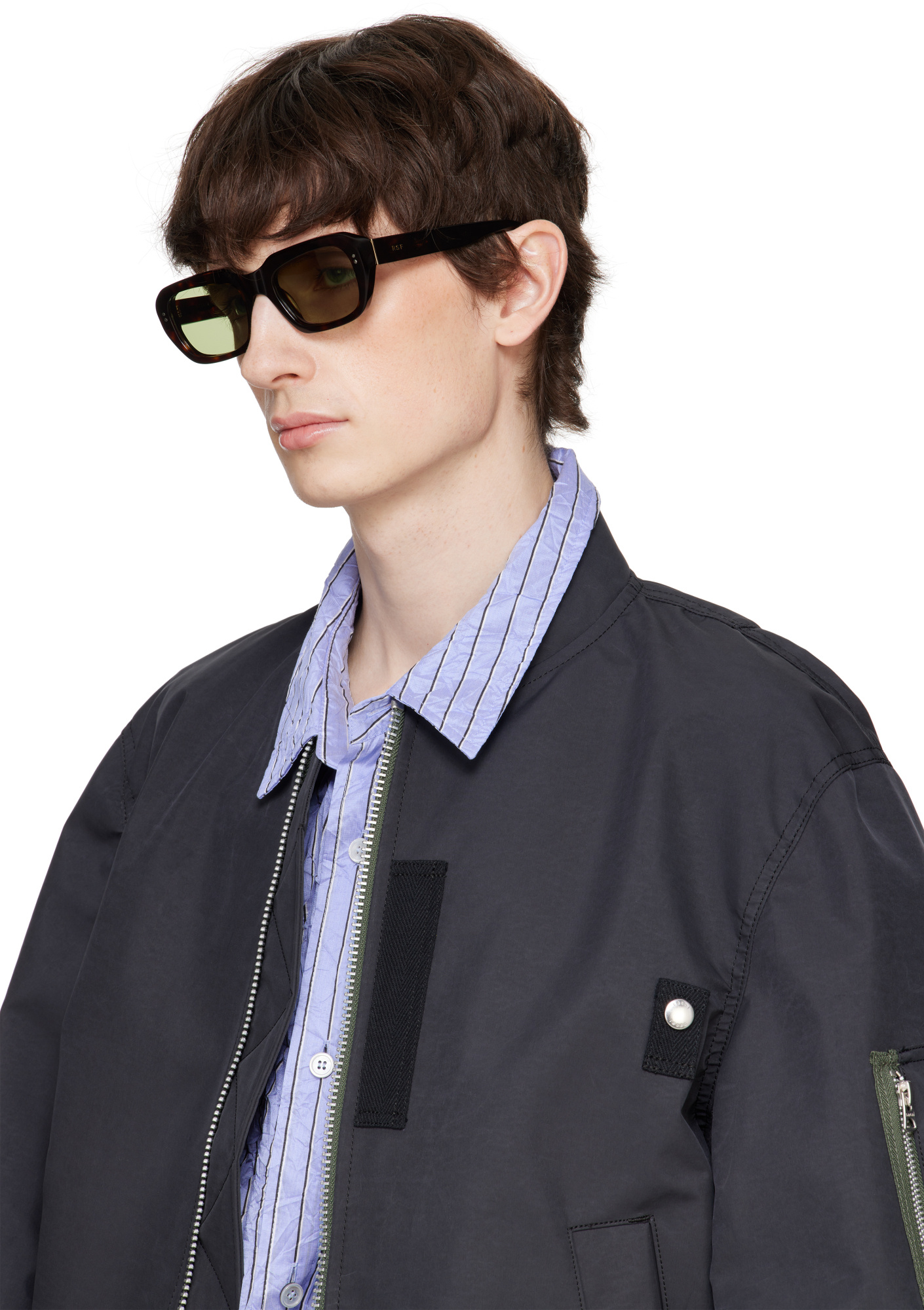 Retrosuperfuture Miles Rectangle Frame Sunglasses In Brown