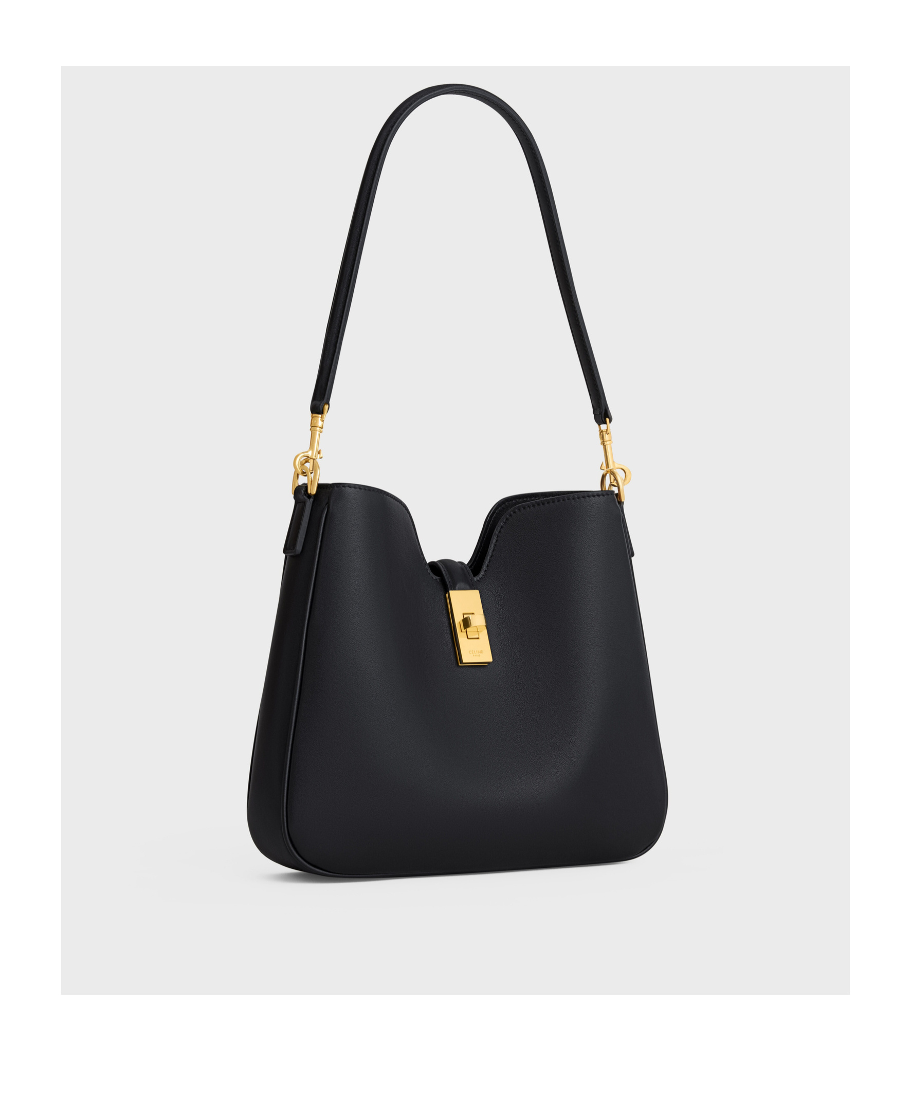 Celine Camille 16 Medium Soft Bag In Smooth Calfskin In Black