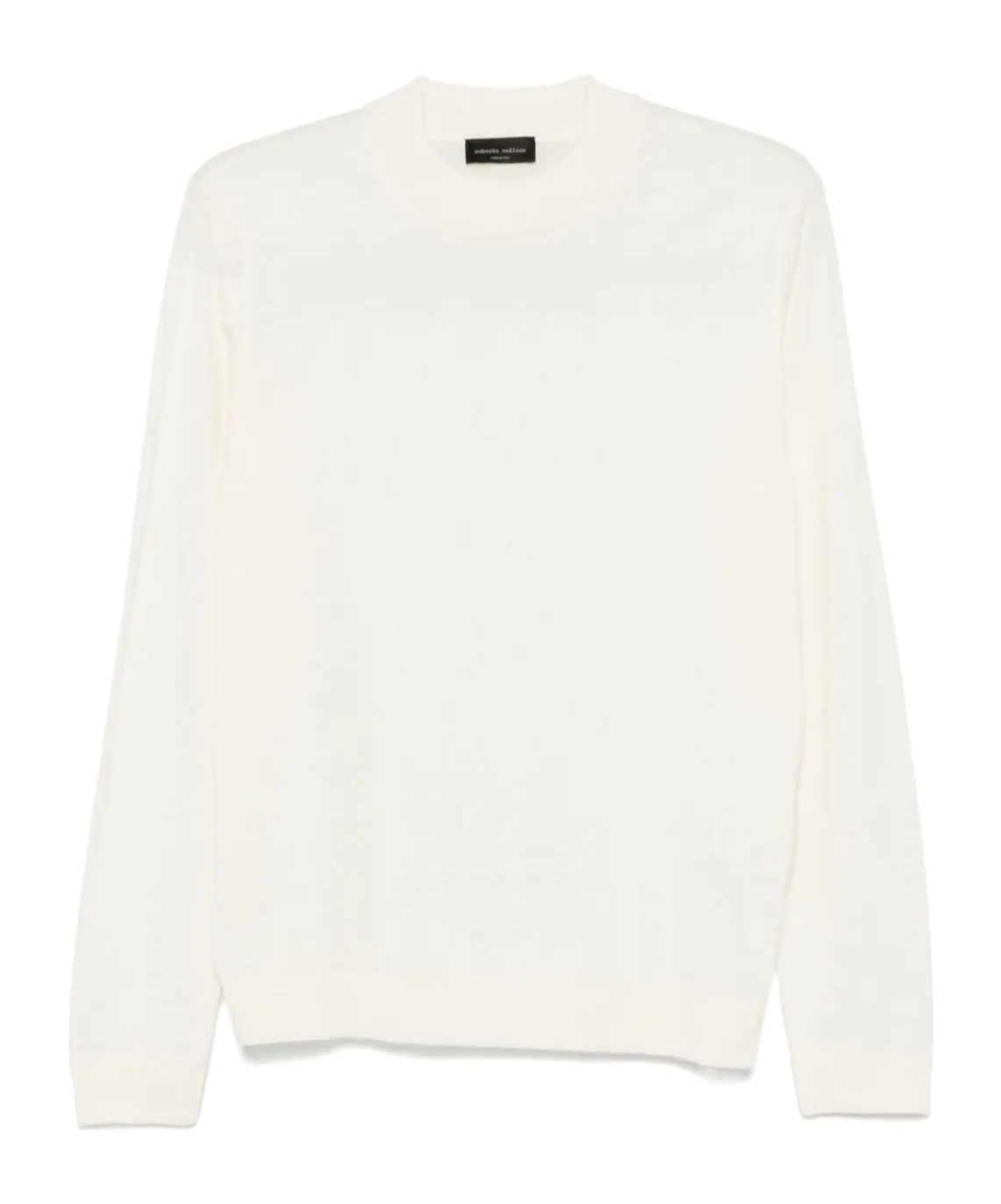 Roberto Collina Extrafine Merino Wool Sweater In White
